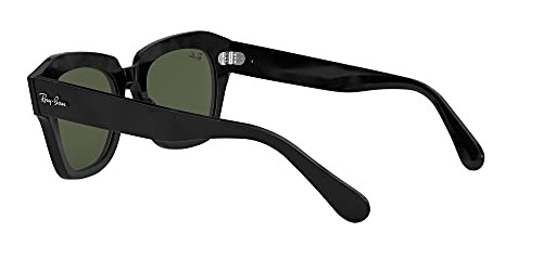 Ray-Ban State Street Lentes Oscuros, Negro/Verde, 49 para Mujer