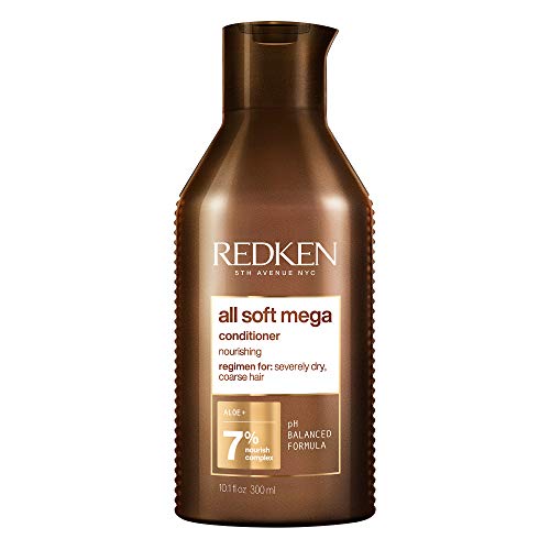 Redken | Acondicionador Nutritivo con Aloe Vera para cabellos muy Secos y Gruesos, All Soft Mega, 300ml