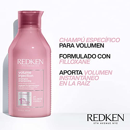 Redken | Champú Densificador para Caballo con Falta de Volumen, High Rise Volume, 300 ml
