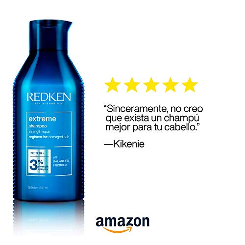 Redken | Champú Reparador con Proteínas para Cabello Dañado, Extreme, Formato 300 ml