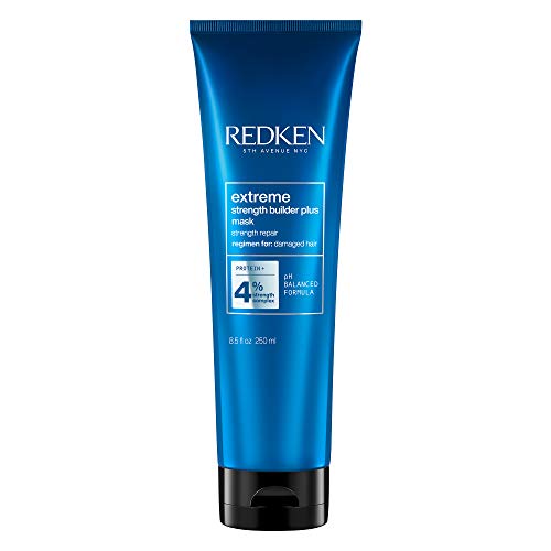 Redken | Mascarilla Reparadora con Proteínas para Cabello Dañado, Extreme Strength builder plus, Formato 250 ml