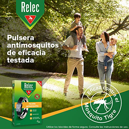 Relec Pulsera, Repelente Mosquitos, Tamaño Único, Pack de 1