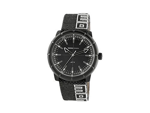 Reloj Momo Desing Jet II MD8287BK-13 con movimiento suizo y correa de piel.