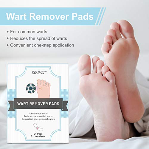 Removedor de Verrugas 24PCS Elimina las Verrugas Comunes y Plantares Corn Removedor de Verrugas Para Pies y Manos Wart Remover Pads