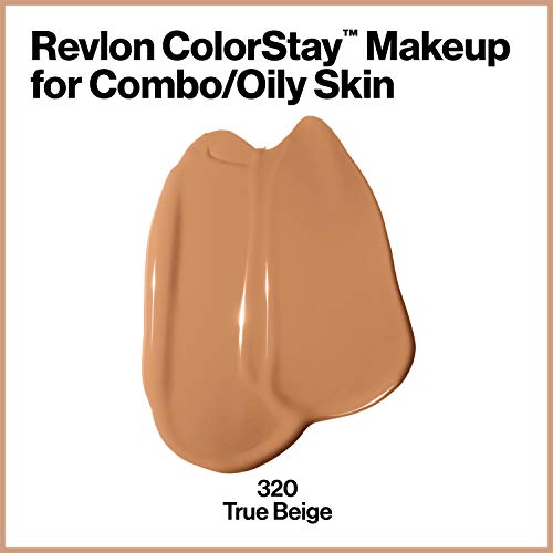 Revlon ColorStay Base de Maquillaje para Piel Mixta/Grasa, Beige Auténtico - 30 ml