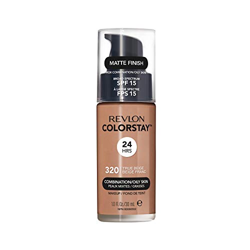 Revlon ColorStay Base de Maquillaje para Piel Mixta/Grasa, Beige Auténtico - 30 ml