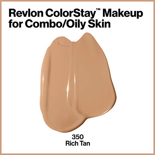 Revlon ColorStay Base de Maquillaje para Piel Mixta/Grasa, Bronceado Intenso - 30 ml