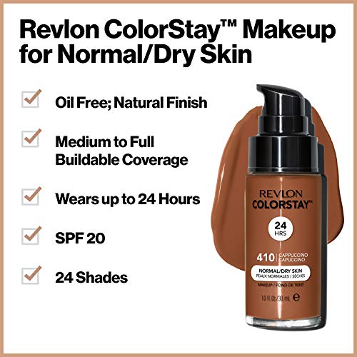 Revlon ColorStay Base de Maquillaje piel Normal/Seca FPS20 (#110 Ivory) 30ml