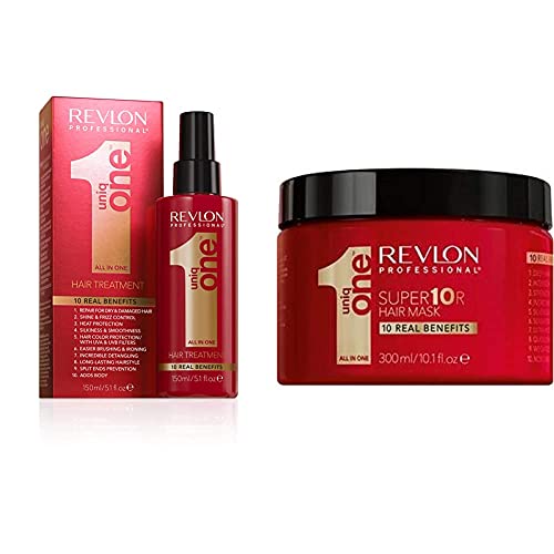 Revlon Professional UniqOne Classico Tratamiento en Spray para Cabello 150 ml + Super10R Mascarilla Capillar 300 ml