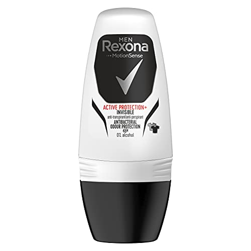 Rexona Active Protection+ Desodorante Roll On Antitranspirante para hombre Invisible  50ml - Pack de 6