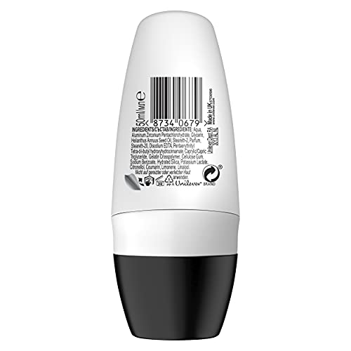 Rexona Active Protection+ Desodorante Roll On Antitranspirante para hombre Invisible  50ml - Pack de 6