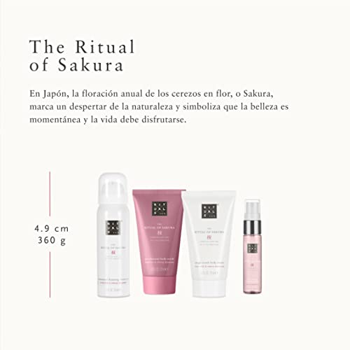 RITUALS Cesta Regalo para Mujeres del Ritual of Sakura, Tamaño Pequeño - Con Leche de Arroz y Flor de Cerezo - Propiedades Nutritivas y Reparadoras para la Piel