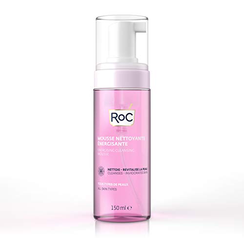 RoC - Mousse de Limpieza Energizante - Limpiador Facial - Limpia y Vigoriza la piel - Minimiza los Riesgos de Alergia - Todo Tipo de piel - 150 ml