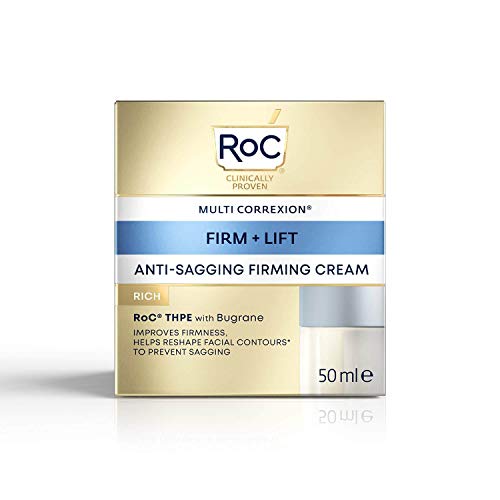 RoC - Multi Correxion Crema Facial Firm + Lift Anti-Flacidez - Antiarrugas y Antiedad - Mejora la Firmeza - Efecto Lifting Cosmético - 50 ml