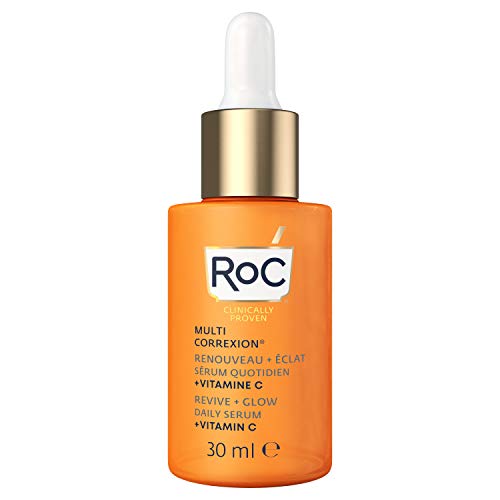 RoC - Multi Correxion Revive + Glow Suero Diario Vitamina C - Antiarrugas y Envejecimiento - Hidratante Reafirmante - 30ml