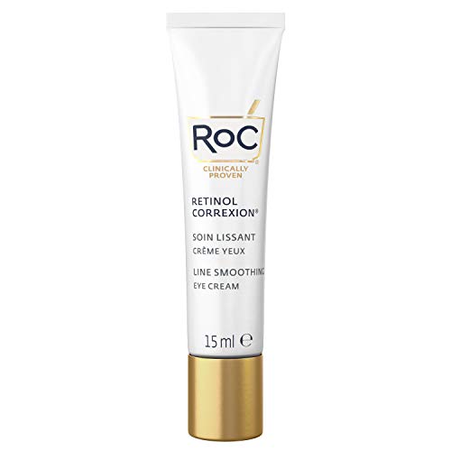 RoC - Retinol Correxion Line Smoothing Crema Contorno de Ojos - Reduce Visiblemente la Hinchazón y las Ojeras - Antiarrugas y Antiedad - 15 ml