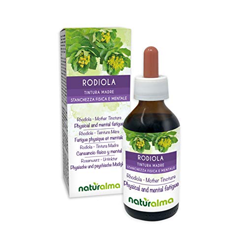 Rodiola (Rhodiola rosea o Sedum roseum) raíces Tintura Madre sin alcohol Naturalma | Extracto líquido gotas 100 ml | Complemento alimenticio | Vegano