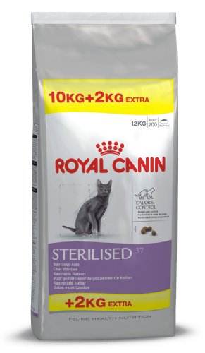 ROYAL CANIN - Feline Health Nutrition Sterilised 37 Saco De 10 + 2 Kg