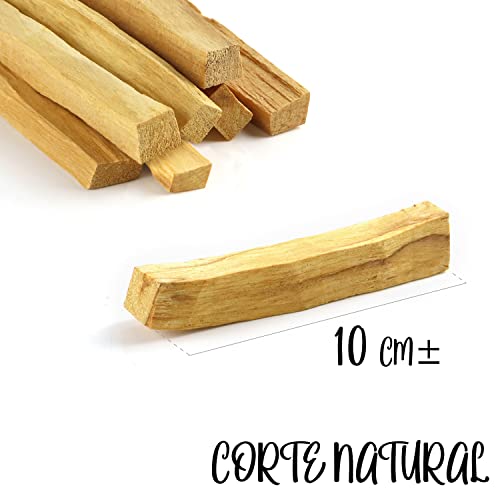 RUBY - Palo Santo Incienso Natural XL Madera Sagrada 100% Natural de Perú para alejar Las Energías negativas y atraer Las Vibras Positivas (60 Gramos)