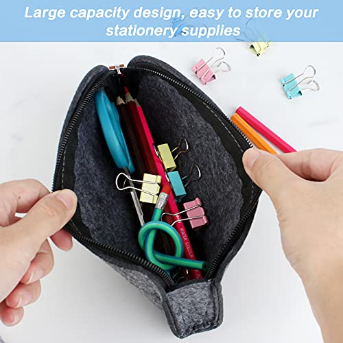 Ruicaifu 4pcs Estuches Escolares,Bolsa de Lápiz con Cremallera Pencil Cases Multifuncional de 4 Colores, para Hombre Mujer Estudiante en Escuela Oficina