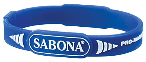 Sabona Pro magnética Deporte Pulsera (Deportes Paquete), Mujer, 15260, Azul, Small/Medium - 7.0