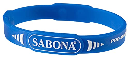 Sabona Pro magnética Deporte Pulsera (Deportes Paquete), Mujer, 15260, Azul, Small/Medium - 7.0