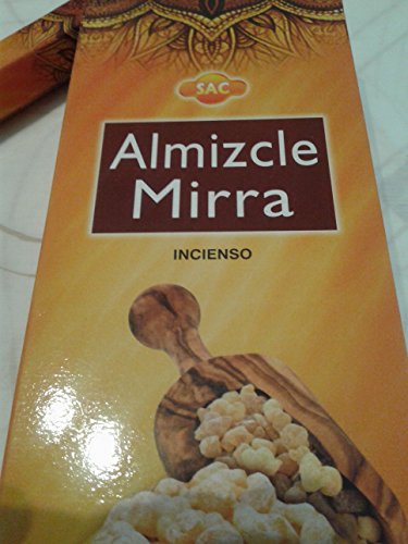 SAC Incienso Almizcle Mirra, 6 Paquetes de 20 Varillas c/u, (Musc Myrrhe)