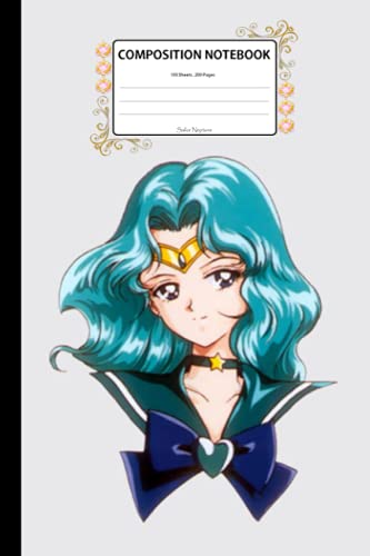 Sailor Neptune: Composition Notebook 100 Lined Pages 6x9 Notebook • Writing Journal • Diary • Notepad ( V1)