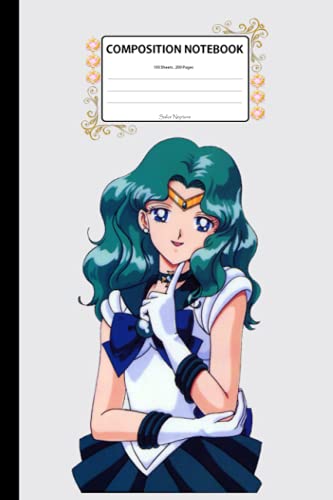 Sailor Neptune: Composition Notebook 100 Lined Pages 6x9 Notebook • Writing Journal • Diary • Notepad ( V4)