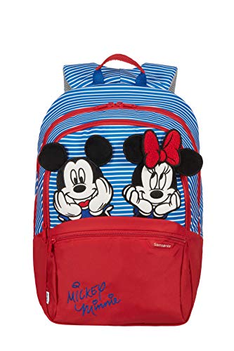 Samsonite Disney Ultimate 2.0 - Mochila Infantil S+, 35 cm, 11 L, Multicolor (Minnie/Mickey Stripes)