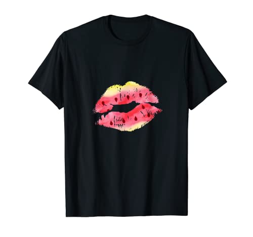 Sandía beso de sandía, vitamina y frutas. Camiseta