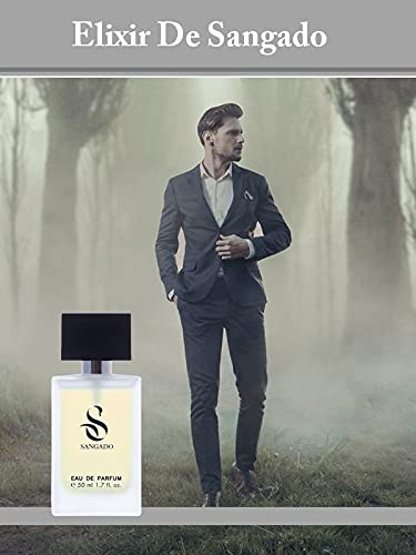 SANGADO Elixir, Perfume Para Hombres, Larga Duración De 8-10 Horas, Olor Lujoso, Amaderada Especiada, Francesas Finas, Extra Concentrado (eau De Parfum), Un Gran Regalo, Spray De 50 Ml