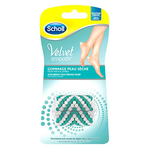Scholl - Rodillo para exfoliar piel seca pies y piernas – Velvet Smooth – La caja de 2 rollos