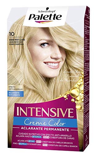 Schwarzkopf Palette Intensive Creme Color Aclarente Permanente Rubio muy Claro, 115ml