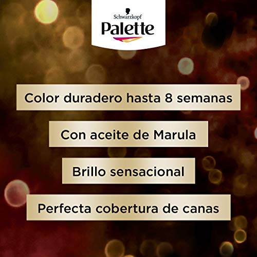 Schwarzkopf Palette Intensive Creme Color – Tono 3 cabello Castaño Oscuro - Coloración Permanente de Cuidado con Aceite de Marula – Óptima cobertura de canas – Color duradero hasta 8 semanas