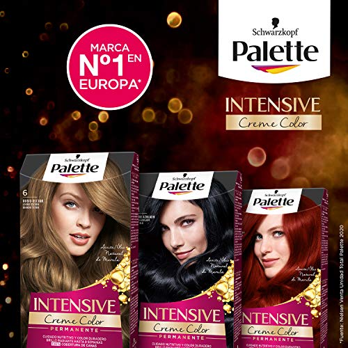 Schwarzkopf Palette Intensive Creme Color – Tono 3 cabello Castaño Oscuro - Coloración Permanente de Cuidado con Aceite de Marula – Óptima cobertura de canas – Color duradero hasta 8 semanas