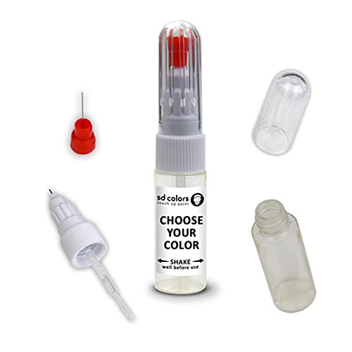 SD COLORS FLORETT SILVER LZ7G compatible con VW/AUDI New Touch Up Paint Pen Kit de reparación de 7 ML SCRATCH CHIP CEPILLO CODE COLOR LZ7G FLORETT SILVER (pintura+imprimación+laca)