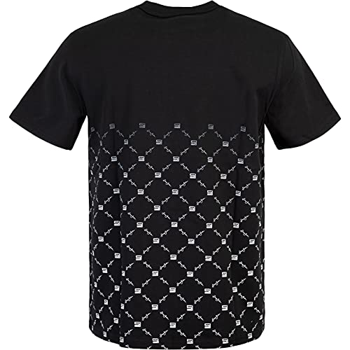 Sean John Classic Logo Allover Gradient - Camiseta blanco/negro M