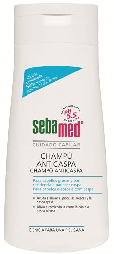 SEBAMED - Champú Anticaspa, Con Sustancias Activas Suaves Que Eliminan Los Signos Visibles De Caspa, Para Cabello Y Cuero Cabelludo De Normal A Graso, 400 Ml, Estándar