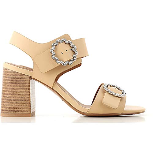 See by Chloe SB32111A - Sandalias para Mujer, Piel, Color Beige Beige Size: 37.5 EU