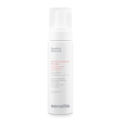 Sensilis - Gentle Cleansing Mousse, Espuma Limpiadora para Pieles Sensibles y Reactivas con Ácido Hialurónico y Vitamina B5-200 ml