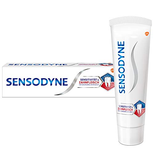 Sensodyne Sensibilidad y encías, pasta de dientes diaria con fluoruro, 1 x 75 ml, para dientes sensibles al dolor