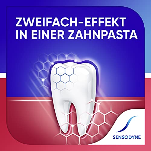 Sensodyne Sensibilidad y encías, pasta de dientes diaria con fluoruro, 1 x 75 ml, para dientes sensibles al dolor