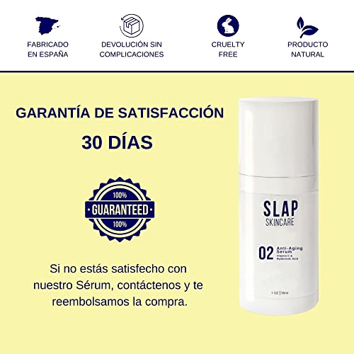 Serum Hidratante Facial para Hombres - Efecto Antiedad y Antiarrugas - Con Vitamina C y Acido Hialuronico - Antiojeras y Sustituto De Crema Contorno de Ojos - Cuidado Facial Men Homme - 30ml