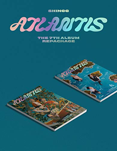 Shinee - Atlantis [Adventure + Ocean Full Set Ver.] (The 7th album repackage) [Pre Order] 2CD+2Folded Poster+Others with Tracking, Extra Decorative Stickers, Photocards