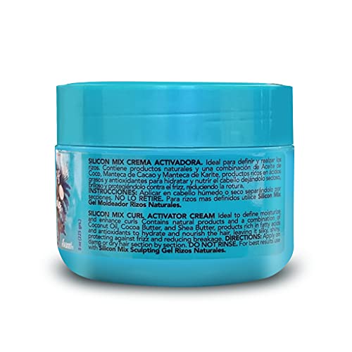 Silicon Mix Rizos Naturales Curl Activator Cream 225g - Activador de Rizos para cabellos rizados, ondulados y afro