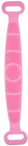 Silicona Cuerpo Cepillo,Exfoliating Long Silicone Body Back Scrubber, Easy to Clean, Masajeador de Espalda Larga para Ducha, Masaje Corporal (pink)