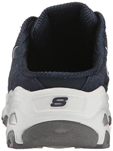 Skechers Zapatillas deportivas D'Lites sin cordones para mujer, azul (Azul marino/Blanco), 36.5 EU