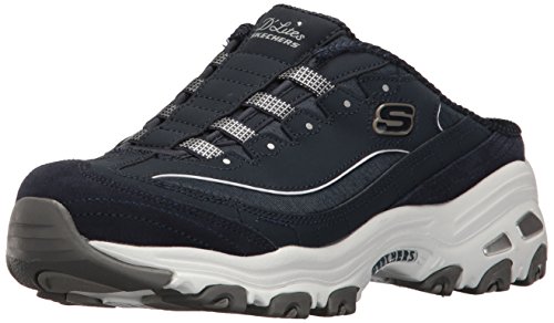 Skechers Zapatillas deportivas D'Lites sin cordones para mujer, azul (Azul marino/Blanco), 36.5 EU