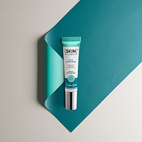 SkinLabo - Sérum efecto lifting para los párpados. Contorno de ojos para párpados caídos, hidratante y tonificante. Para todos los tipos de piel. 15 ml.